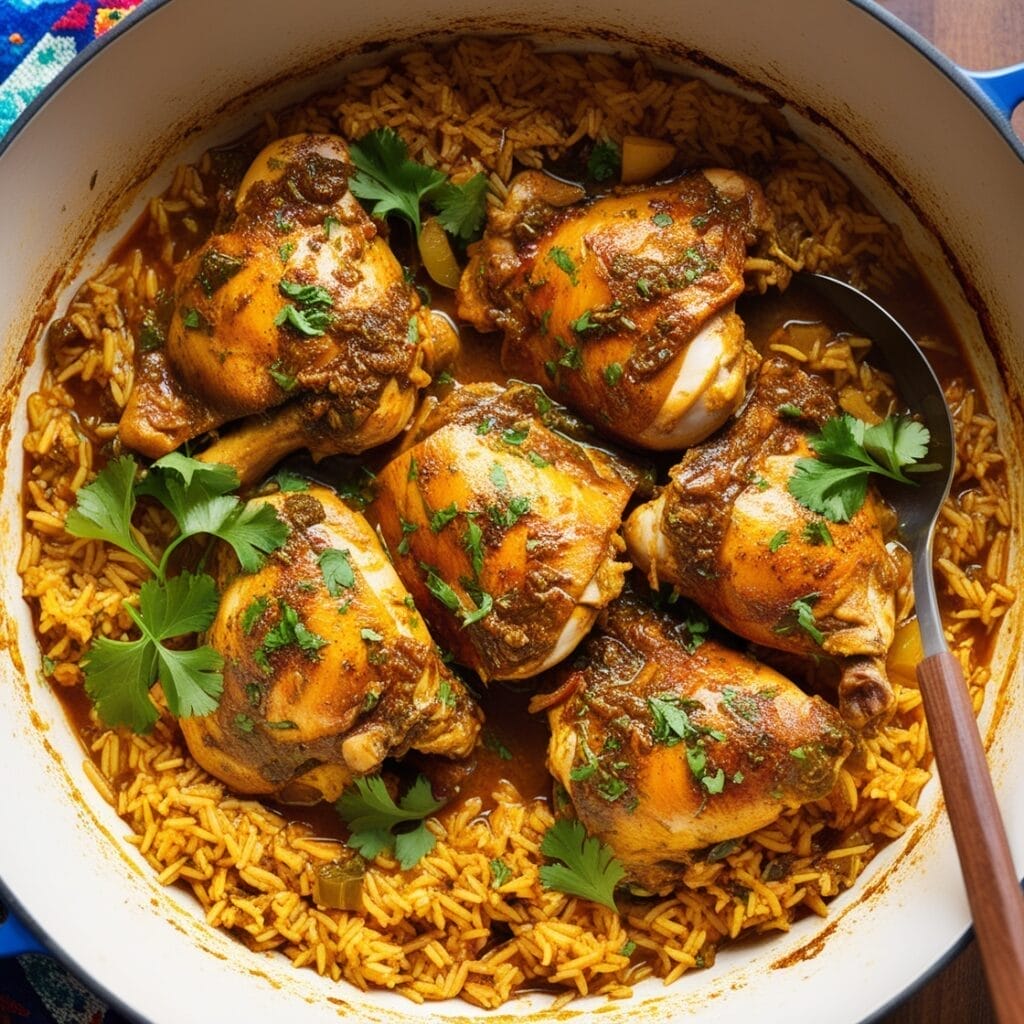 Delicious Puerto Rican Arroz con Pollo