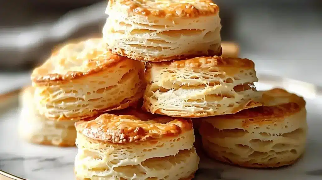 Simple 2-ingredient biscuits ready to serve fresh from the oven