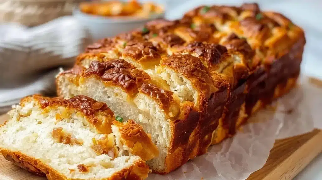 Delicious Garbage Bread filled with assorted toppings for a unique culinary experience