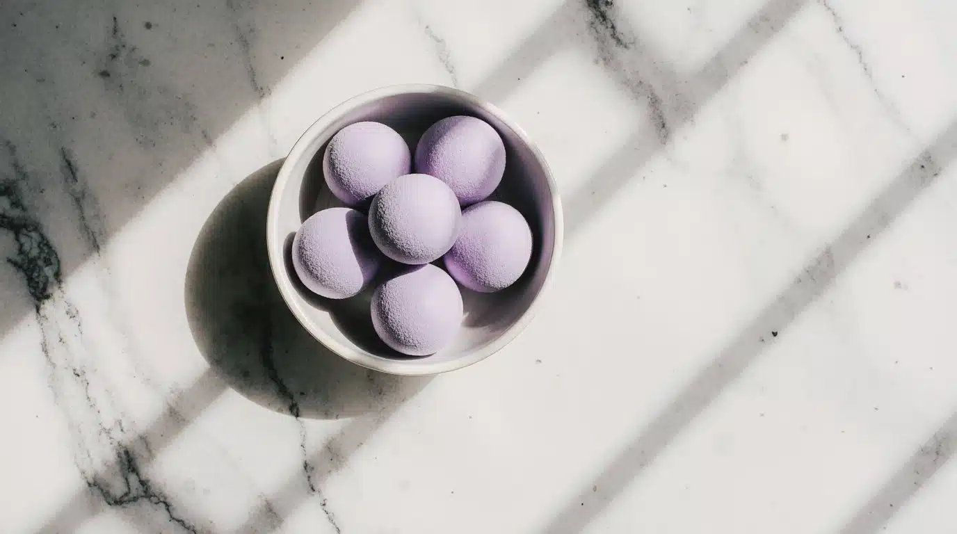 Lavender bath bombs for relaxing and soothing baths