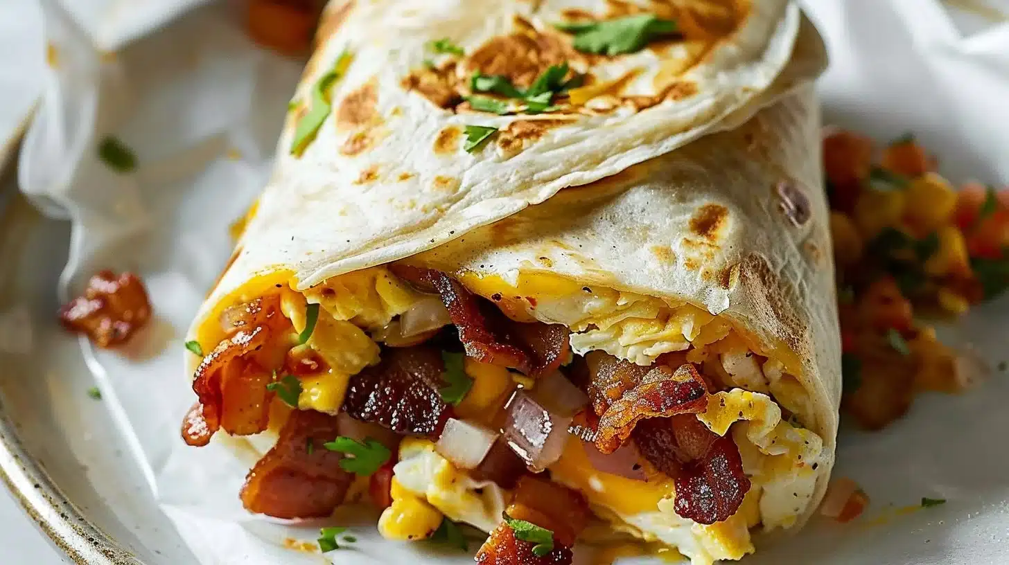 Bacon, Egg, and Cheese Breakfast Burrito: A Morning Delight