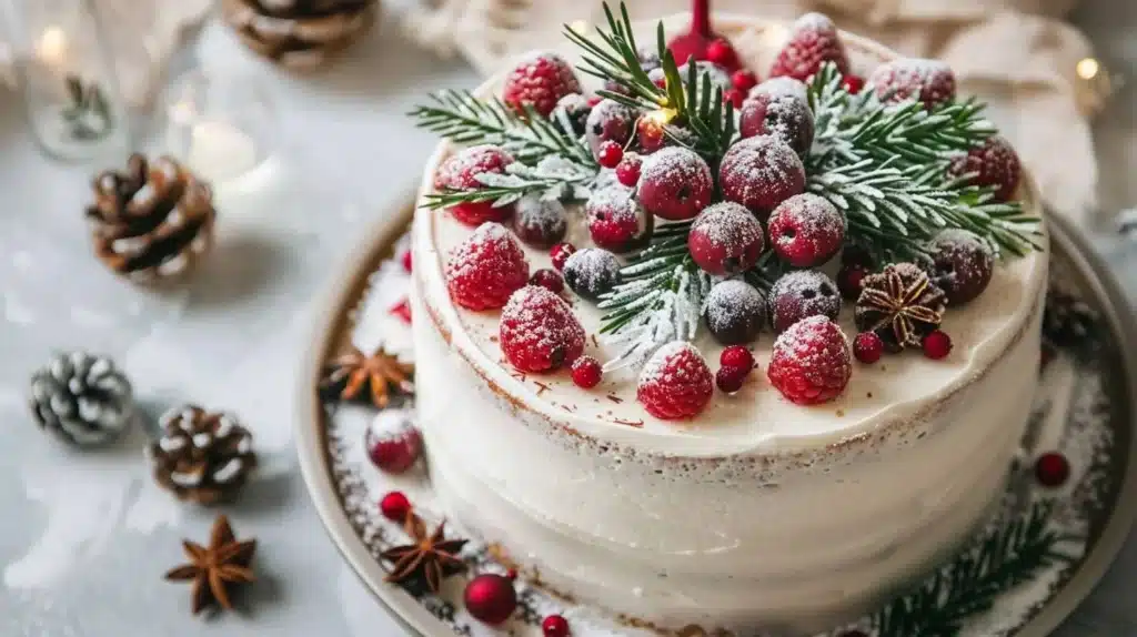Beautifully decorated Christmas cakes showcasing creative decorating ideas.