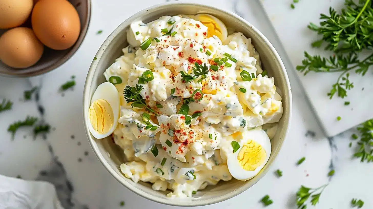 High Protein Cottage Cheese Egg Salad (No Mayo) – Light, Creamy & Healthy