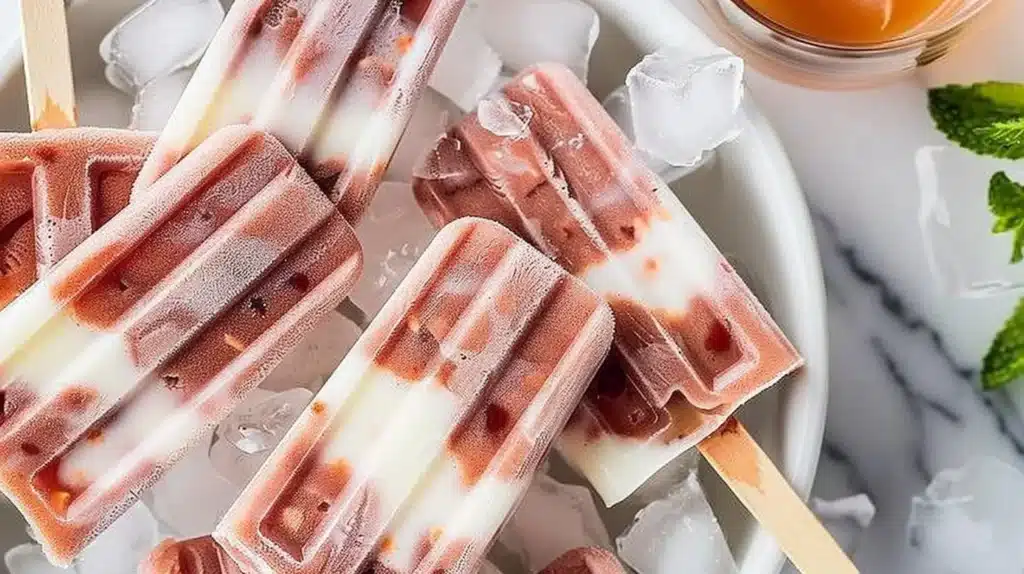 Classic Jello Pudding Pops served in colorful molds