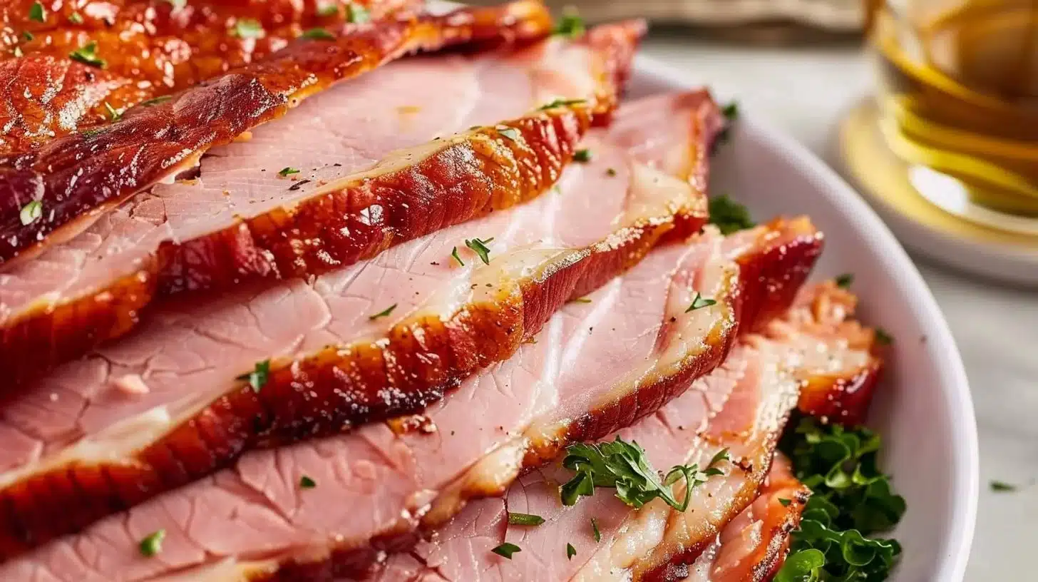 Instant Pot bone-in ham cooked to perfection in a flavorful glaze
