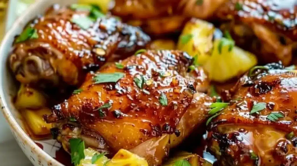 Pineapple Chicken Thigh marinated and grilled to perfection
