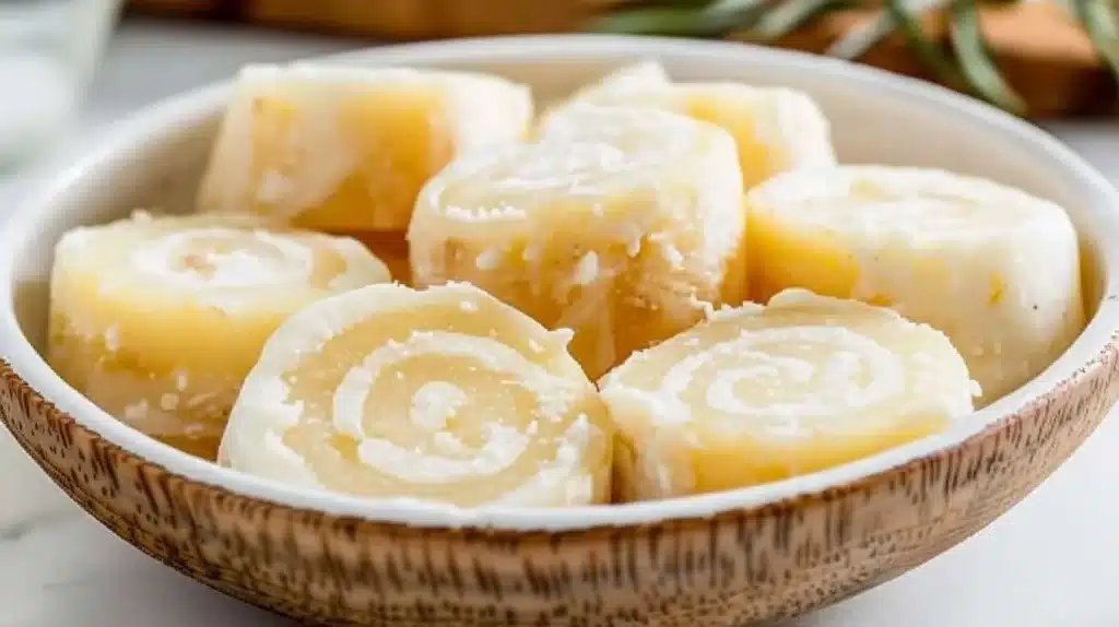 Delicious homemade Potato Candy dessert made with potatoes and peanut butter.