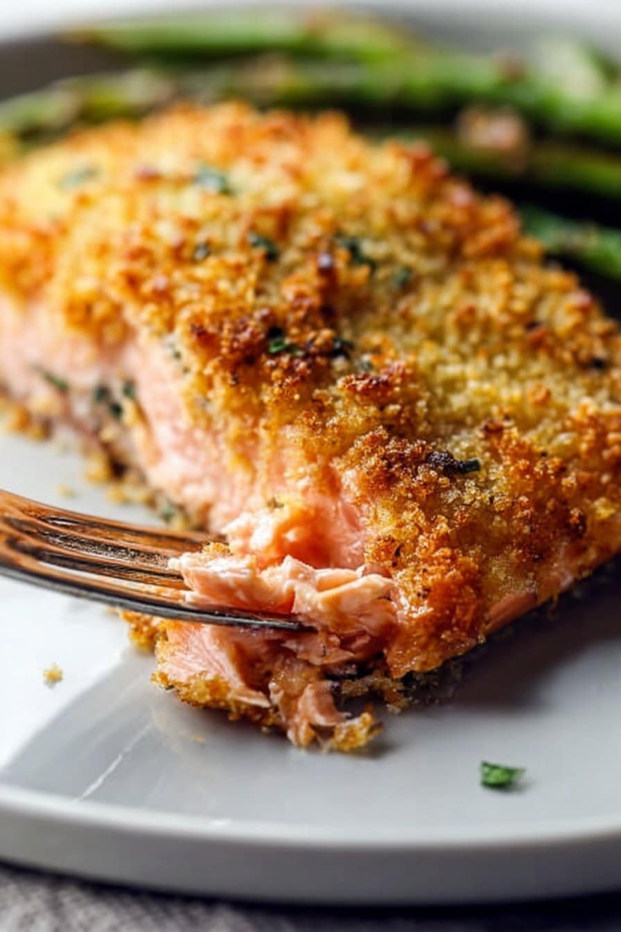Crispy Parmesan Crusted Salmon