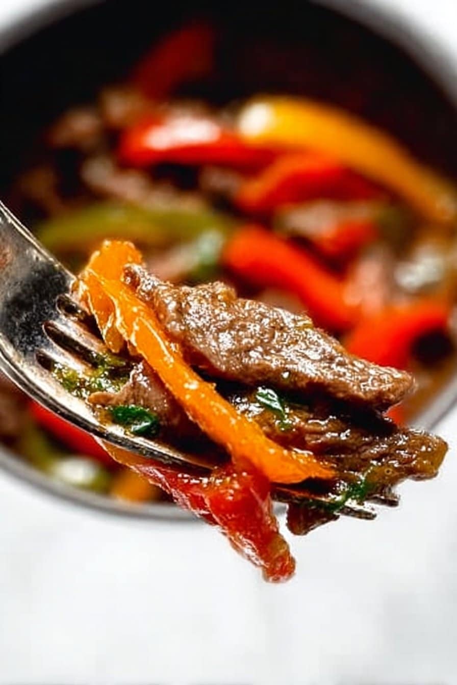 Crockpot Pepper Steak