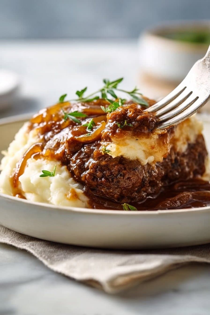 Classic Amish Hamburger Steak Bake