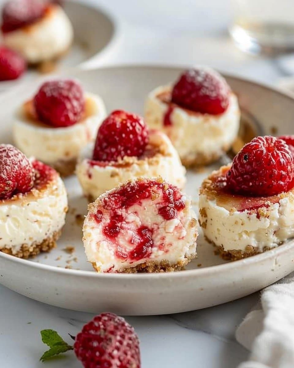 High Protein Healthy Strawberry Cheesecake Bites