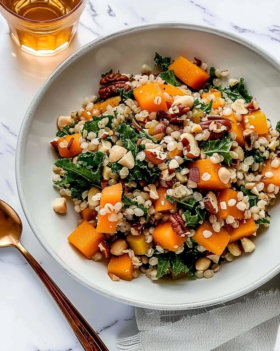 Pumpkin and Hazelnut Barley Salad