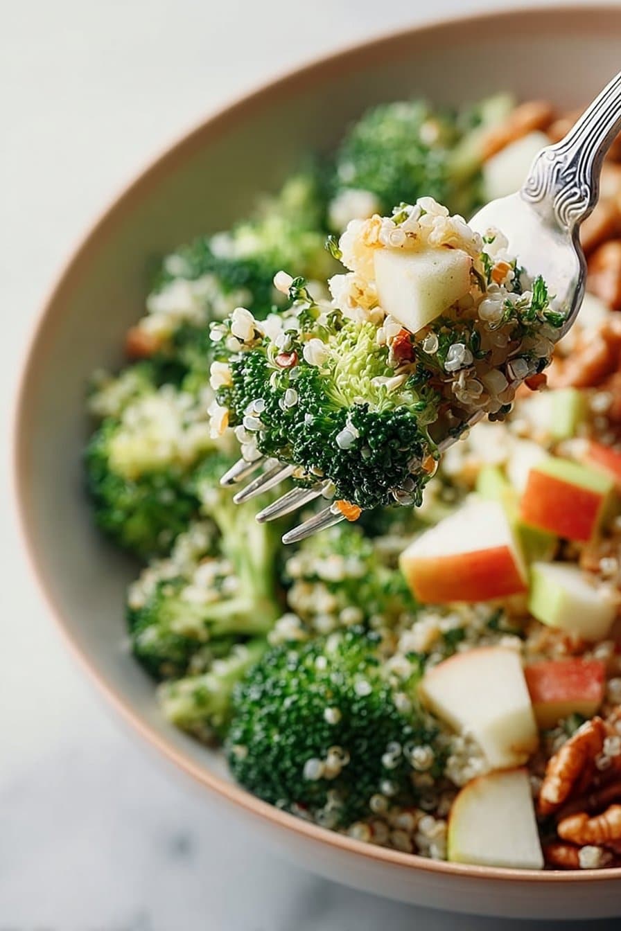 Broccoli Apple Quinoa Salad