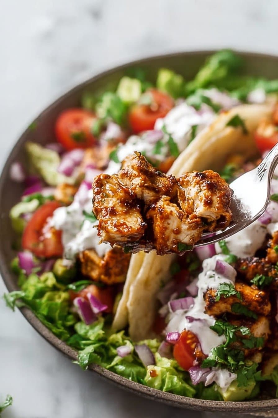 Easy Chicken Taco Bowls