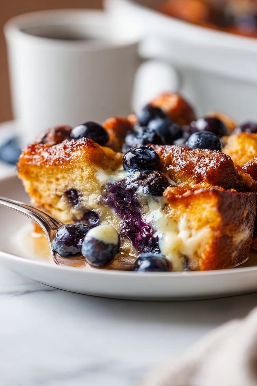 Easy Blueberry French Toast Casserole