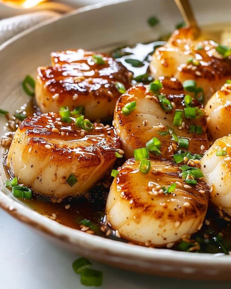 Honey Garlic Butter Scallops