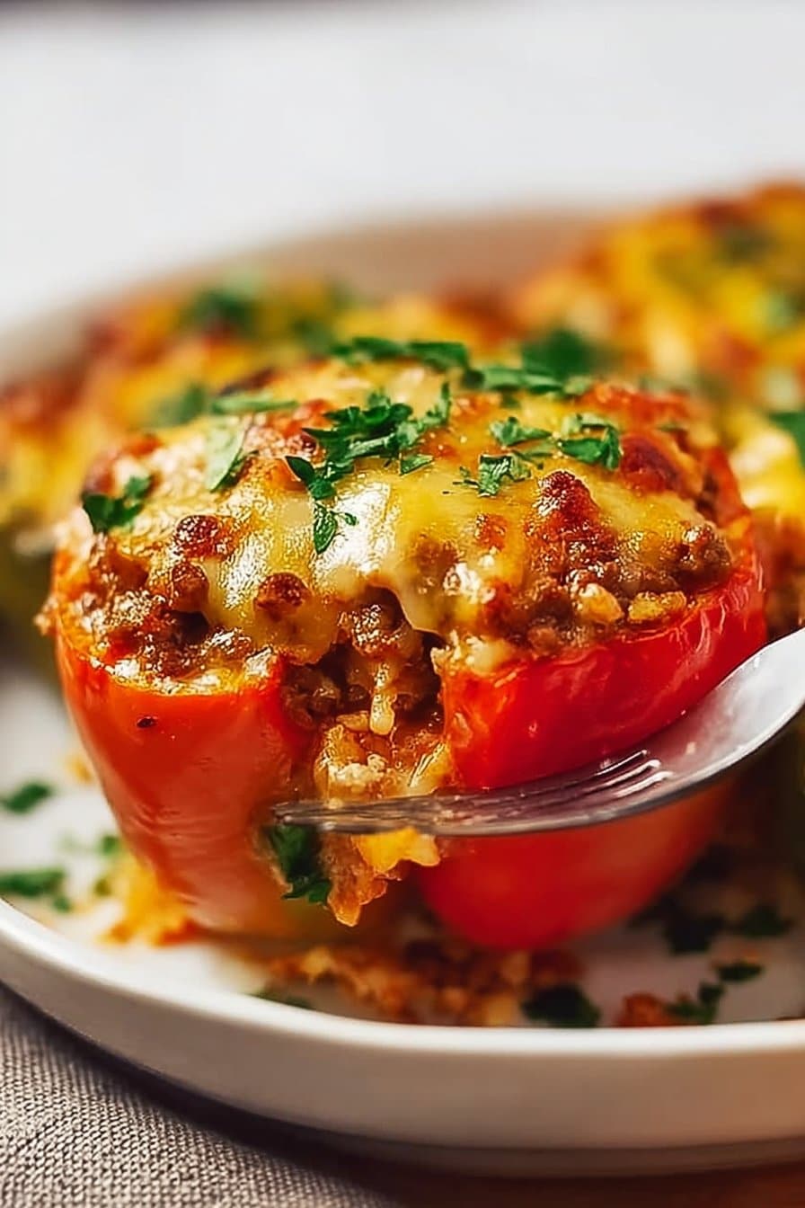 Easy Stuffed Bell Pepper Casserole