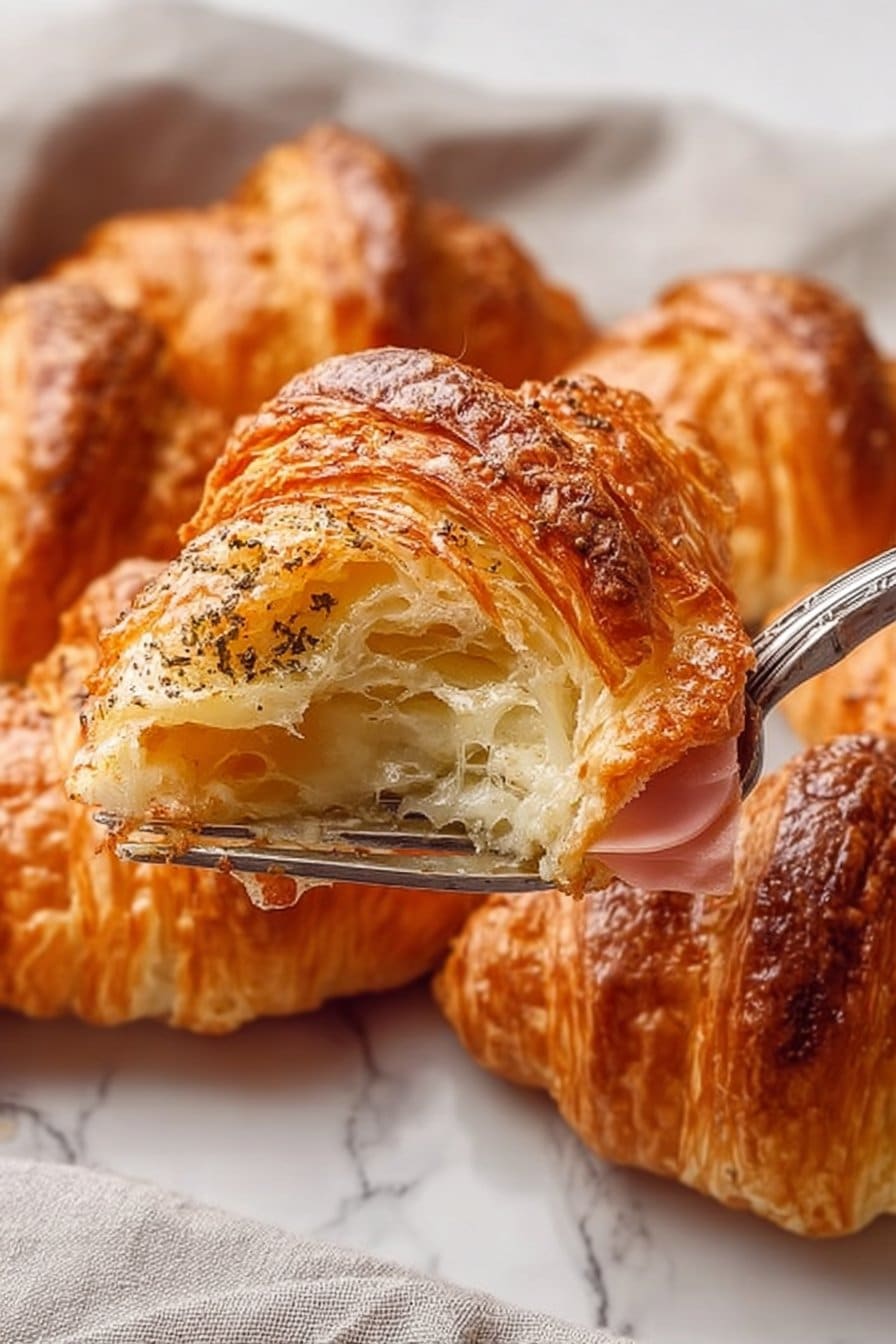 Baked Croissant Sandwich