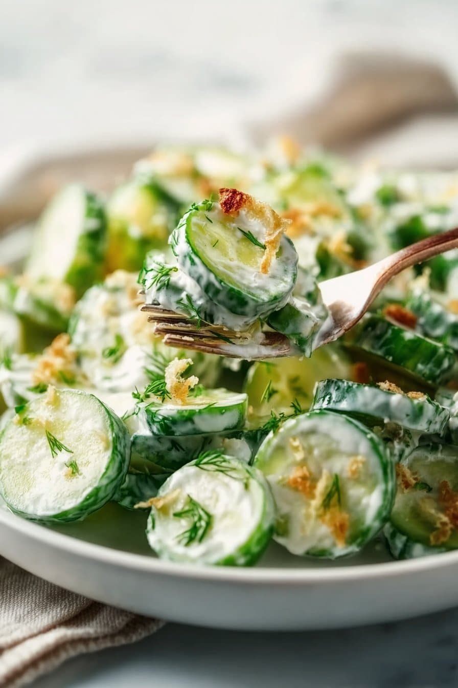 Crispy Cucumber Ranch Salad