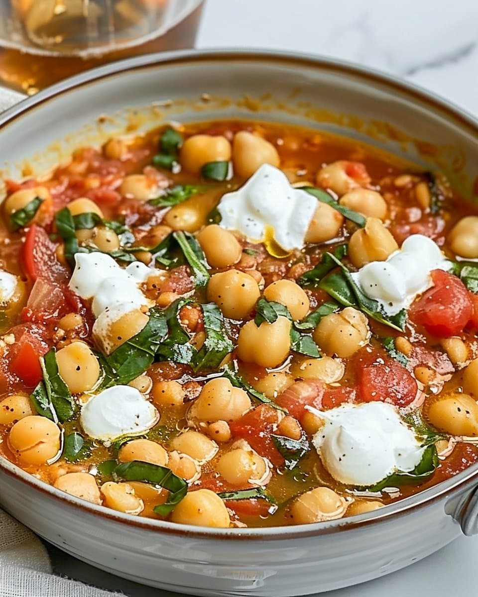 Saffron Chickpea and Tomato Stew
