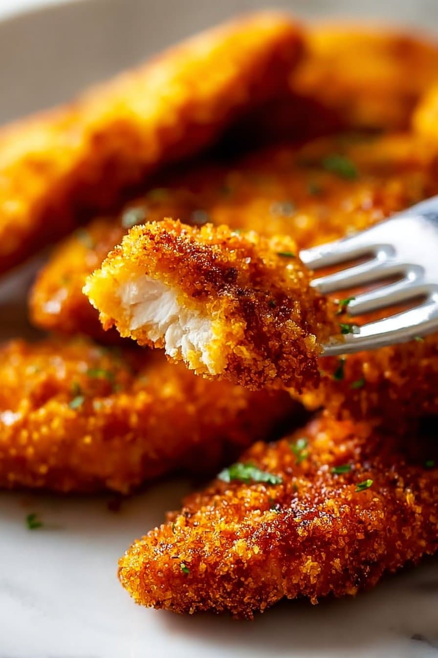 Crispy Homemade Baked Chicken Tenders