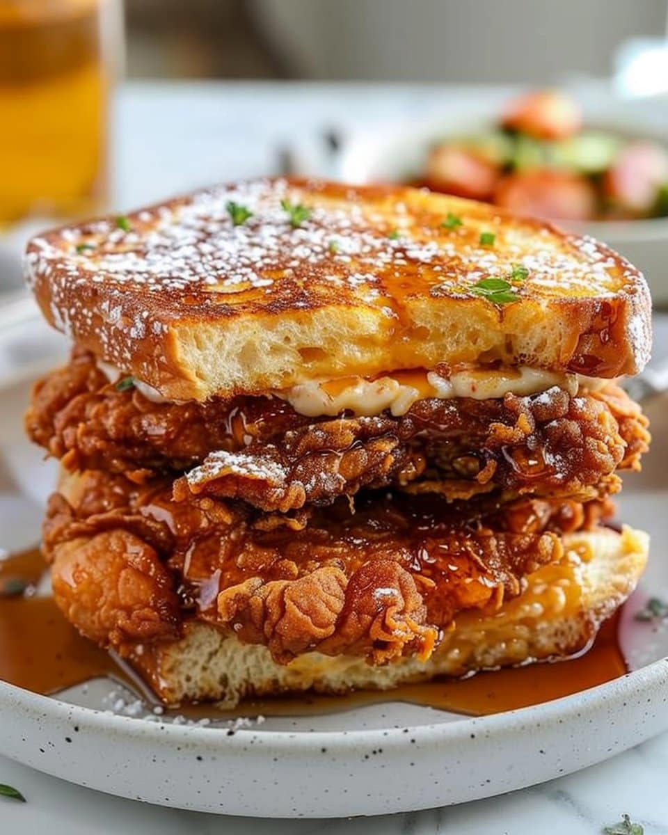 French Toast Fried Chicken Sandwich