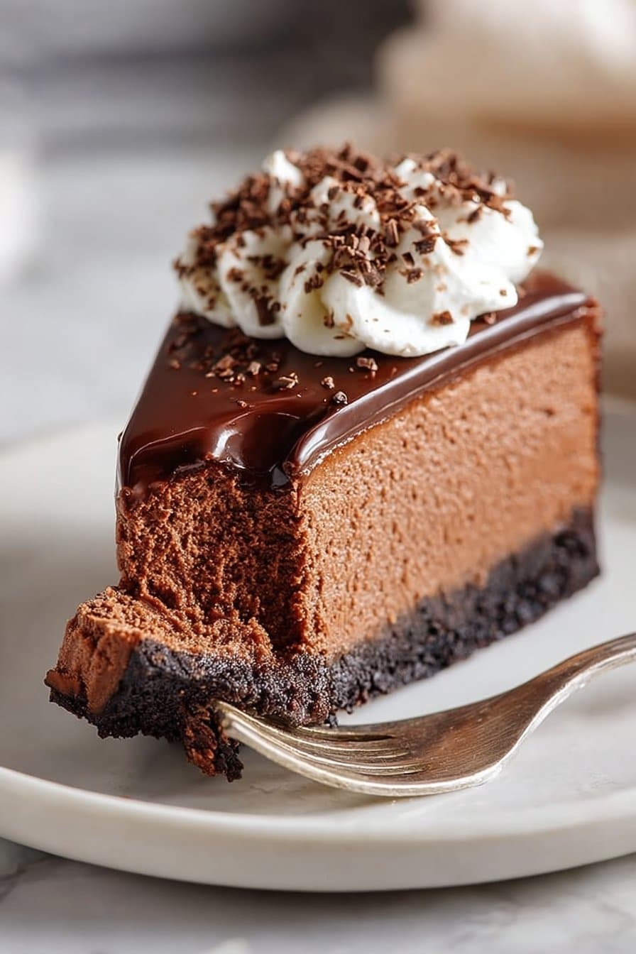 Homemade Chocolate Cheesecake