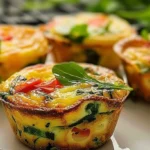 Delicious veggie egg muffins, perfect for a healthy breakfast boost.