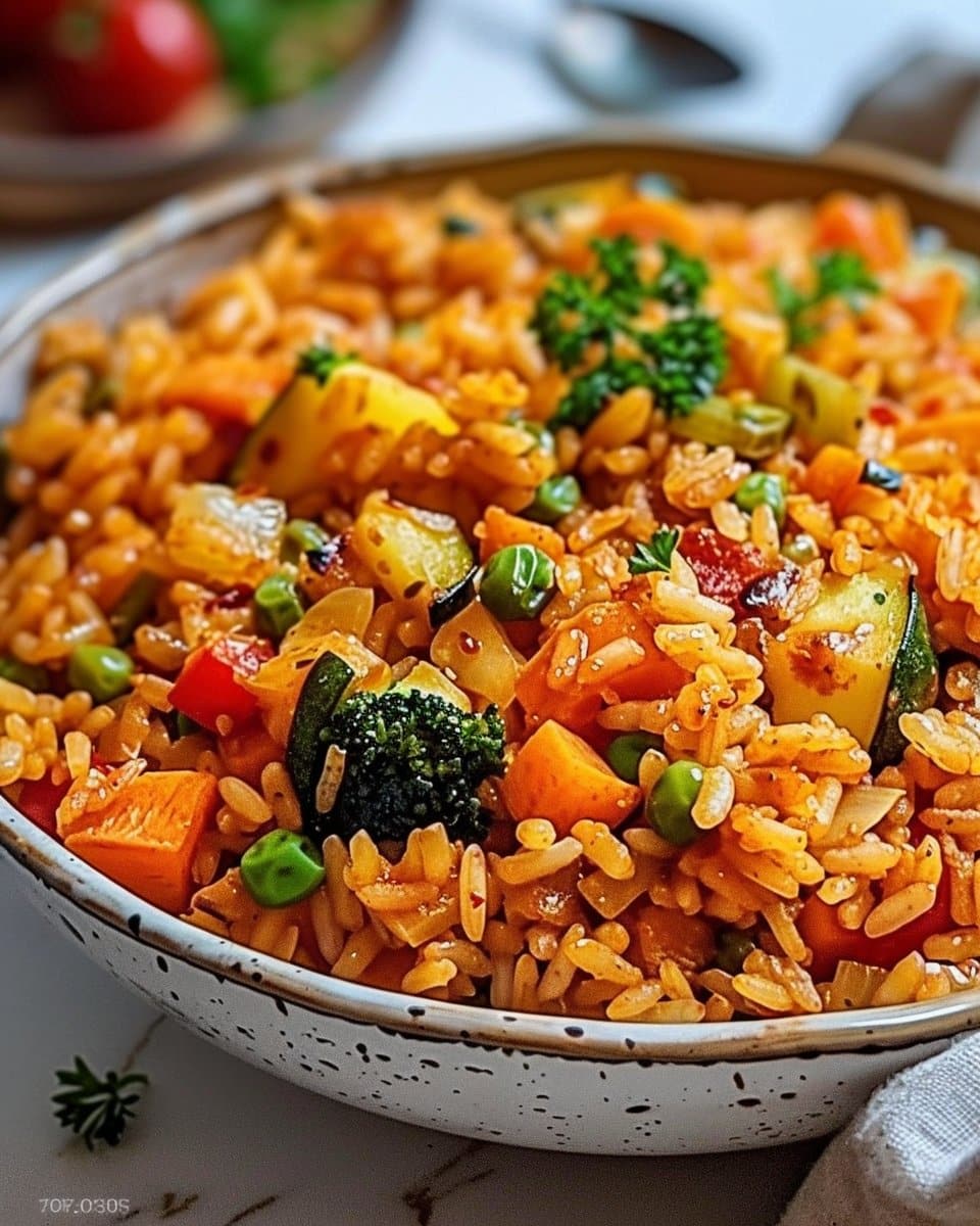 Easy Veggie Rice Skillet Recipe That Bursts with Flavor