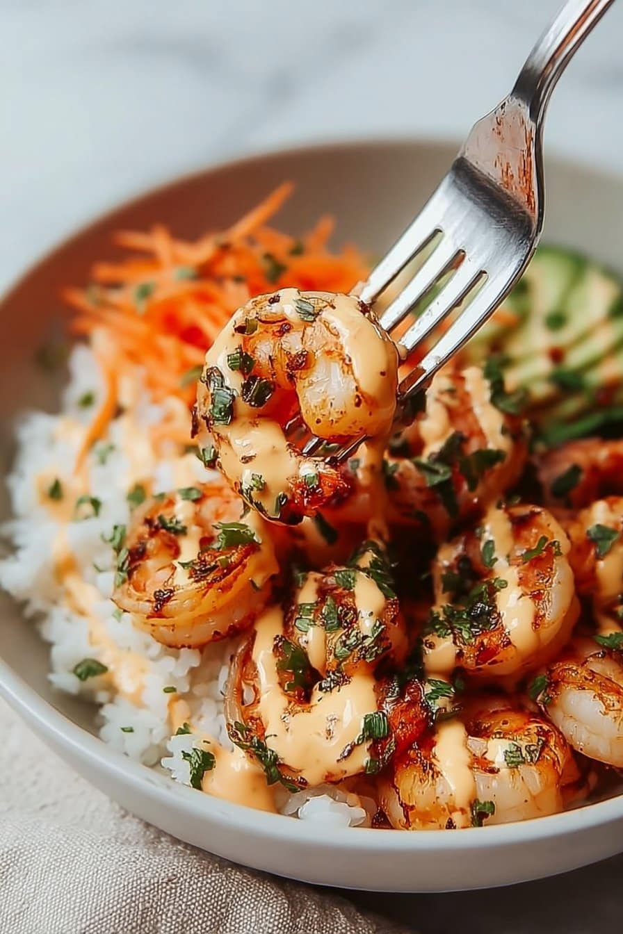 Garlic Shrimp Bowl
