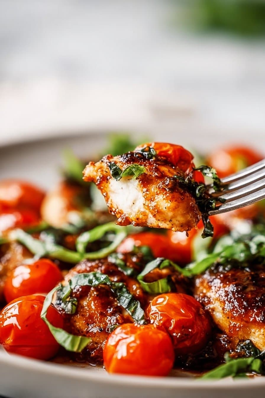 Tomato Basil Baked Chicken