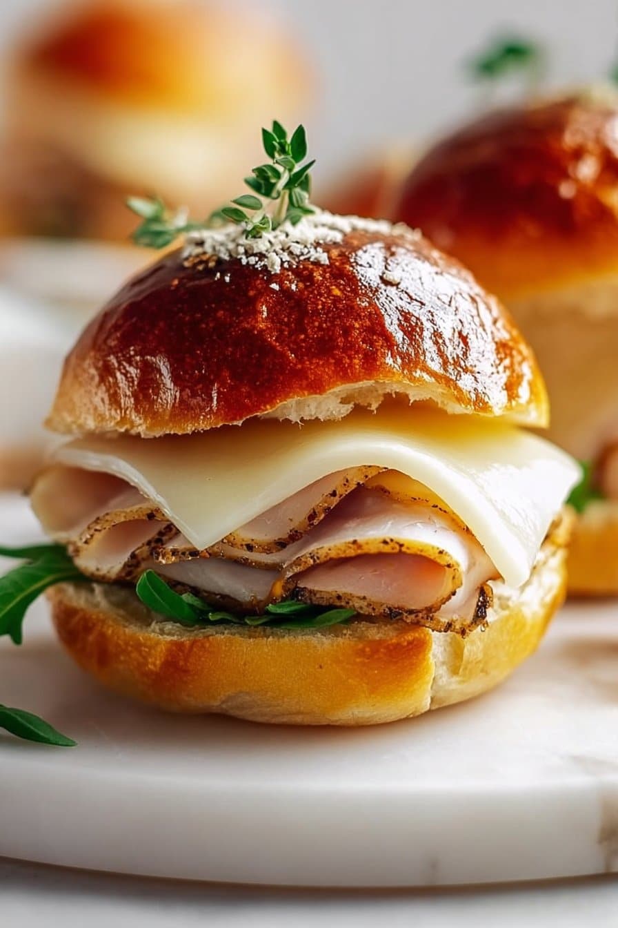 Turkey and Swiss Sliders