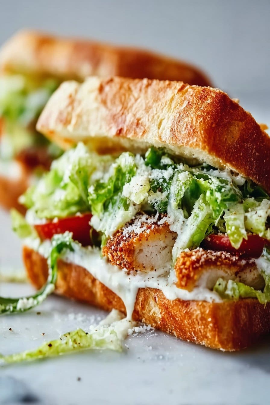 Chicken Caesar Sandwiches