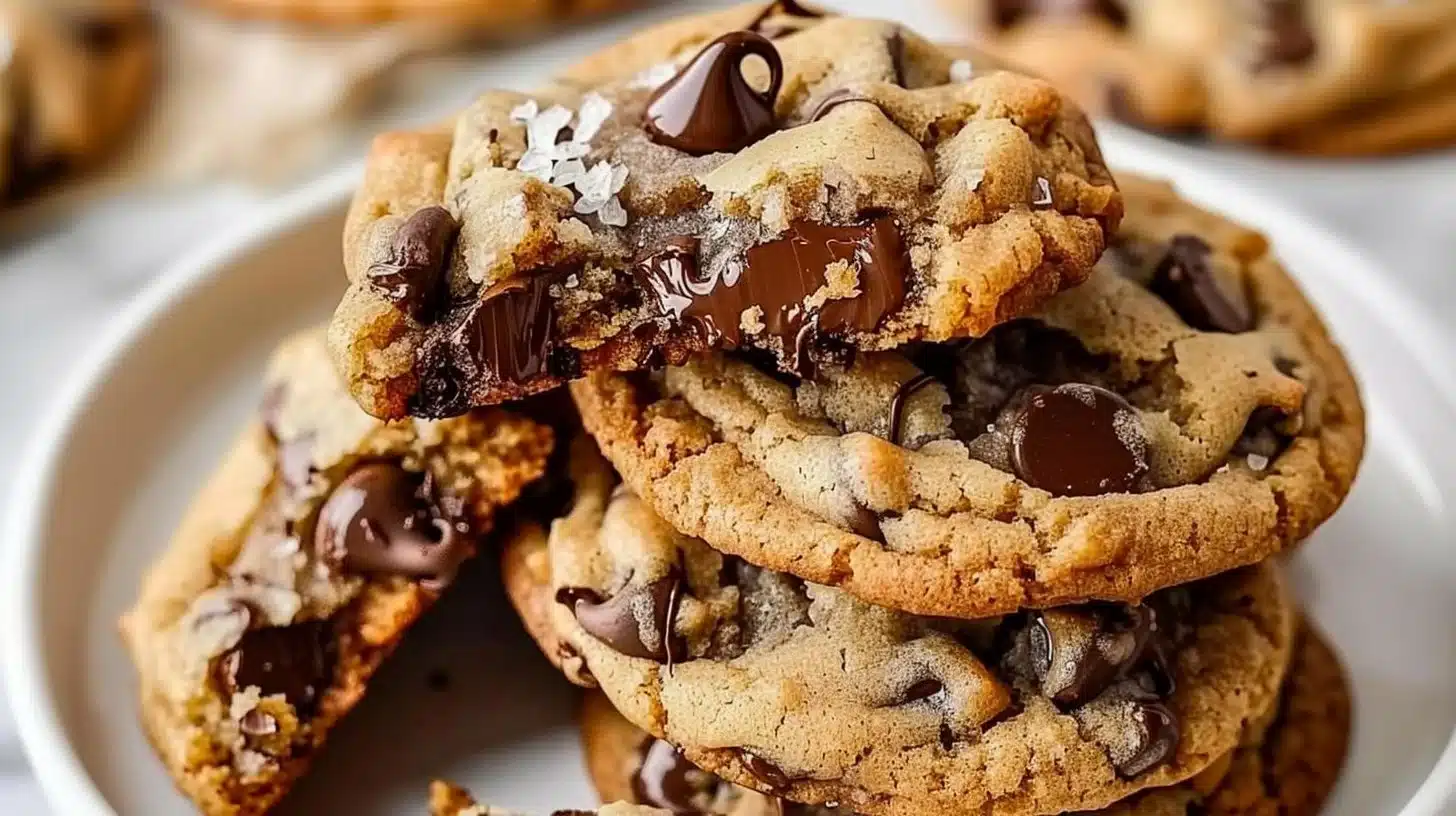Delicious Levain Bakery chocolate chip cookies showing their chewy texture