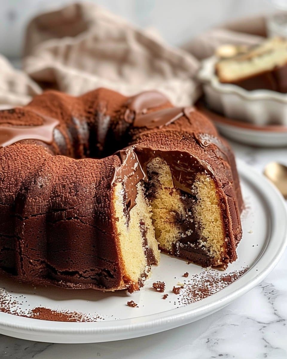 Chocolate Shell Pound Cake