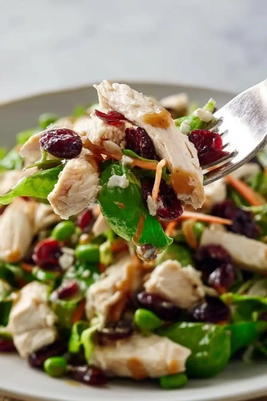 Asian Cranberry Chicken Salad
