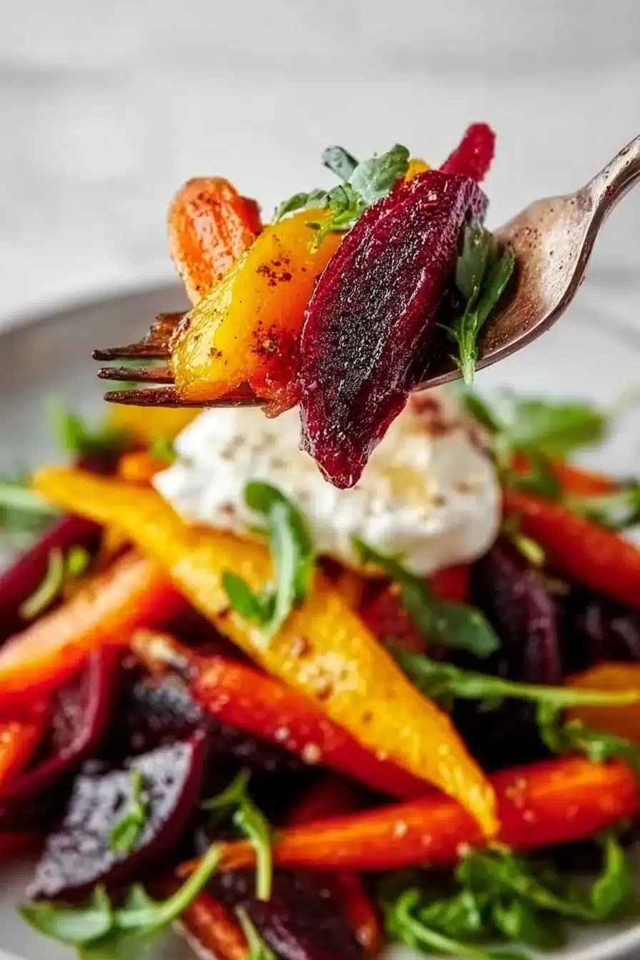 Autumn Salad with Caramelized Beets and Carrots