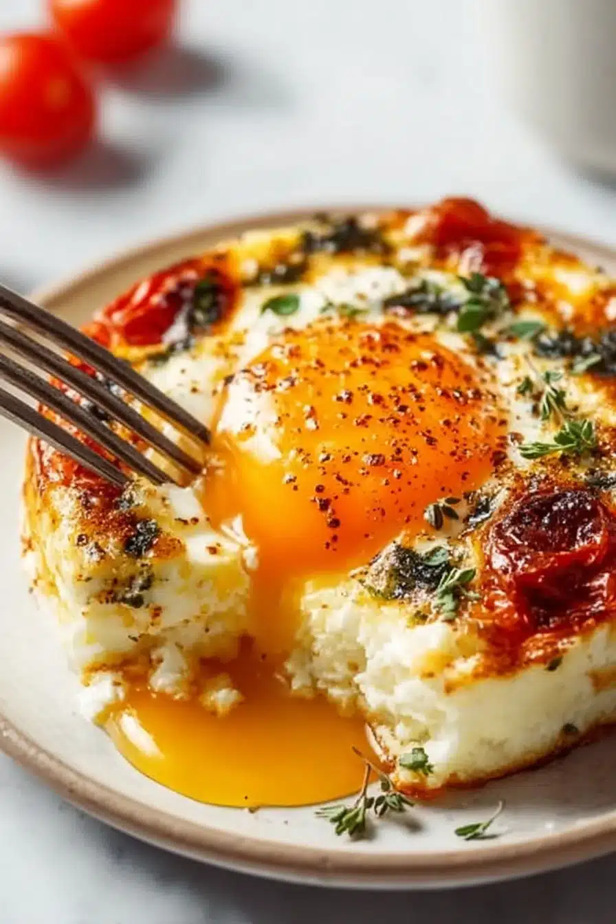 Baked Feta Eggs