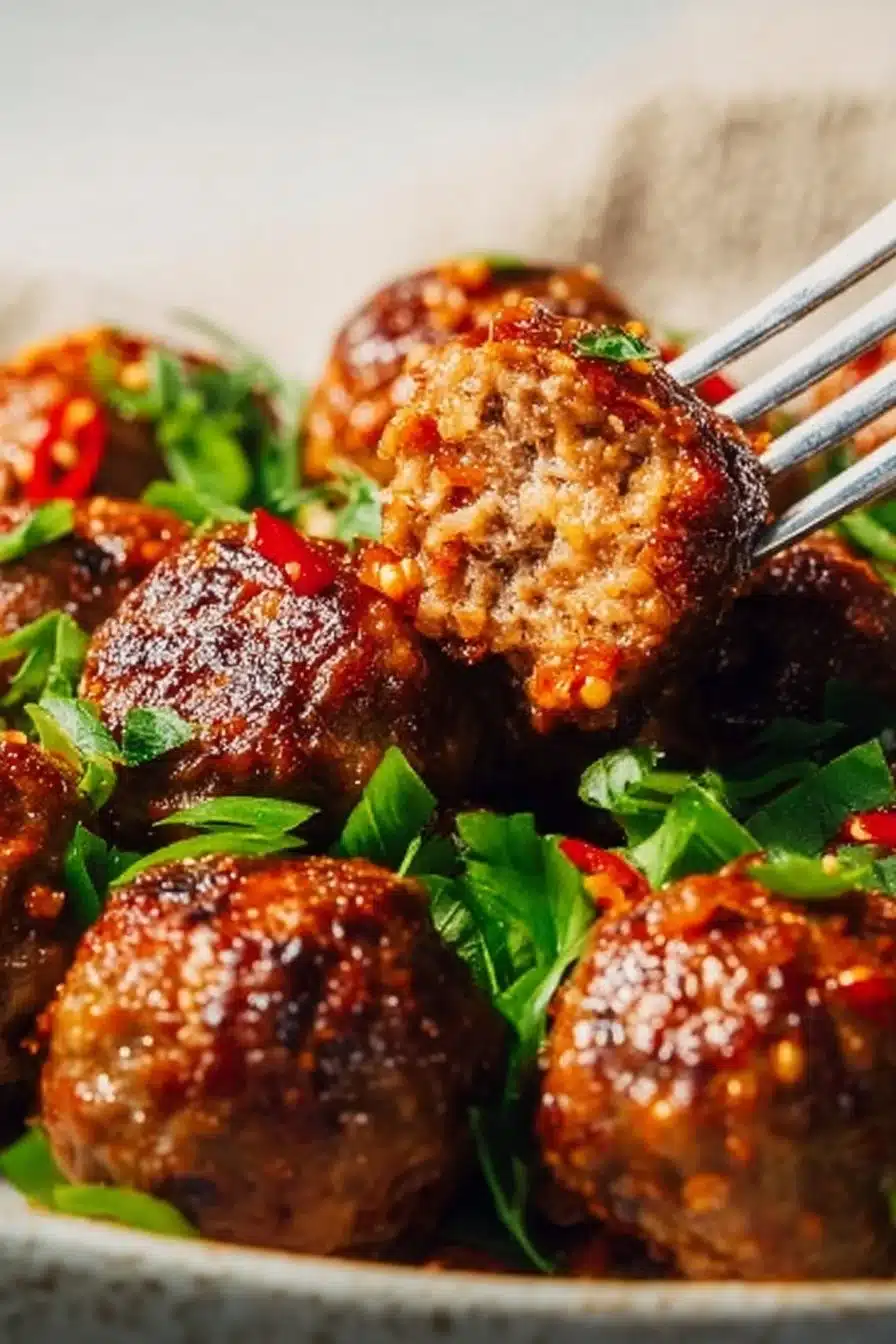 Bang Bang Firecracker Meatballs