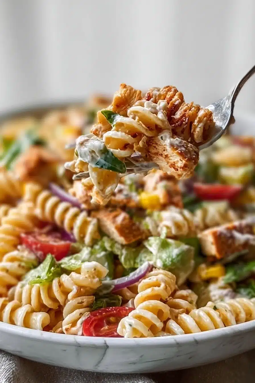 BBQ Chicken Pasta Salad