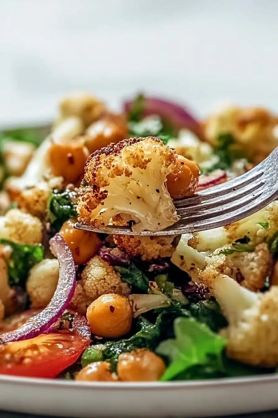 Best Roasted Cauliflower Chickpea Salad You'll Crave Today