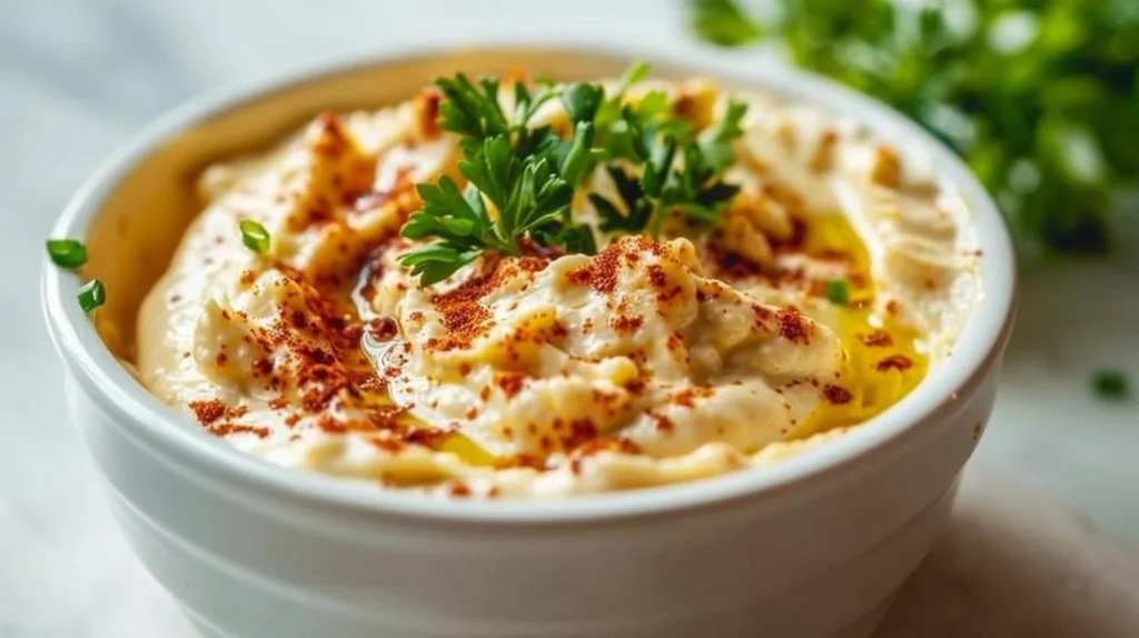 Cheesy Hissy Fit Dip served with tortilla chips on a platter