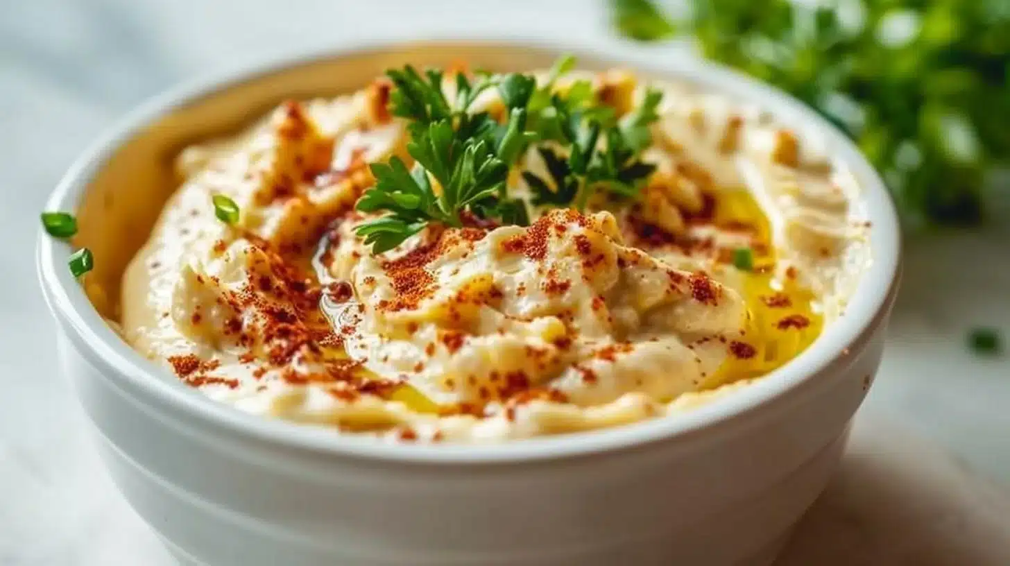 Cheesy Hissy Fit Dip served with tortilla chips on a platter