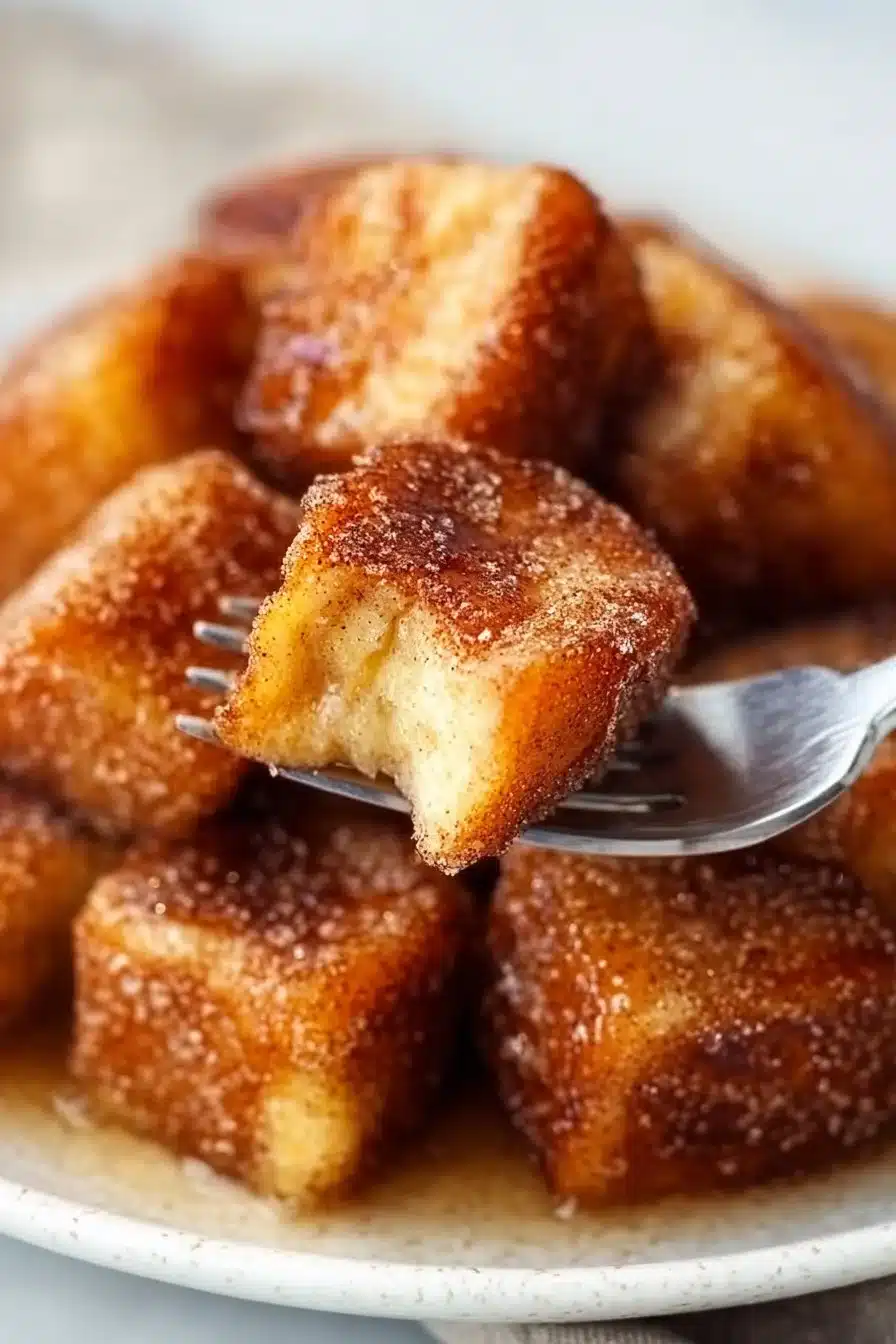 Cinnamon Roll French Toast Bites