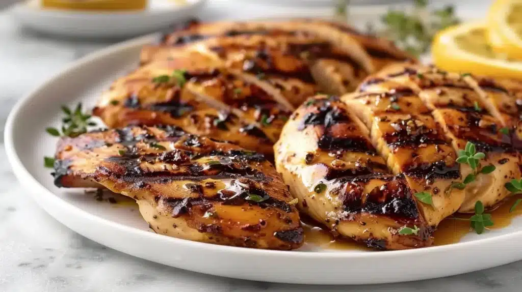 Citrus Garlic Grilled Chicken marinated and grilled to perfection