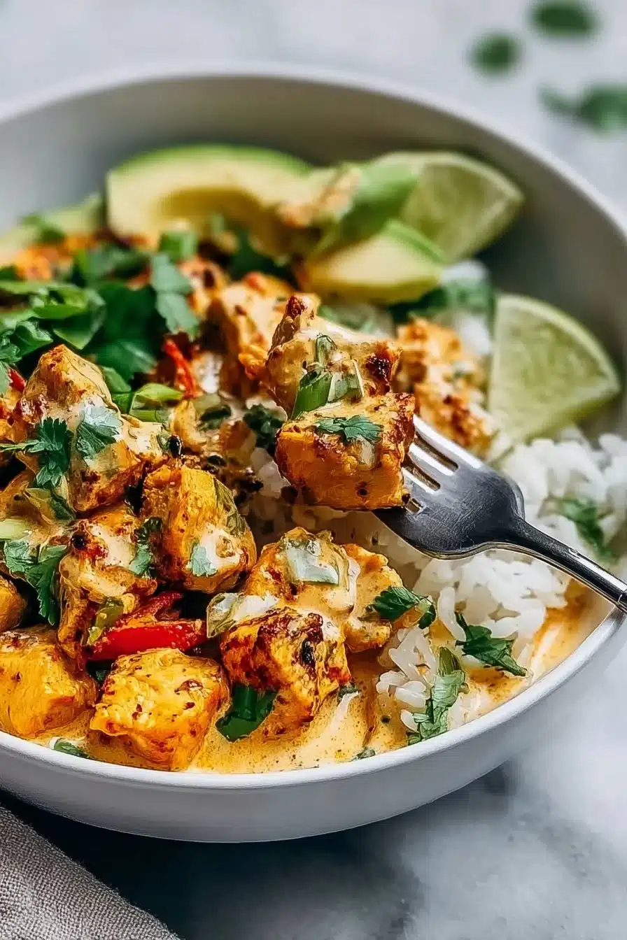 Creamy Coconut Chicken Bowl