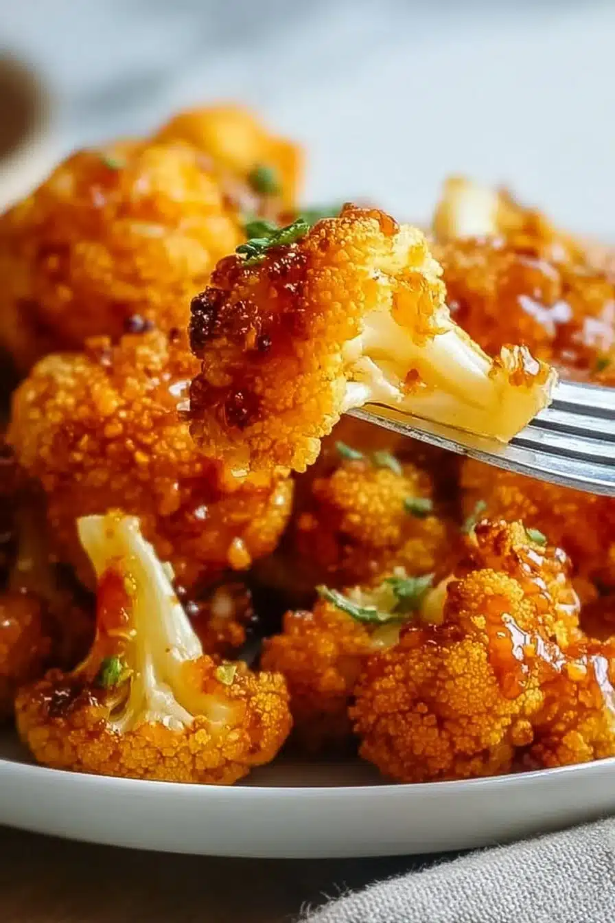 Crispy Baked Orange Cauliflower
