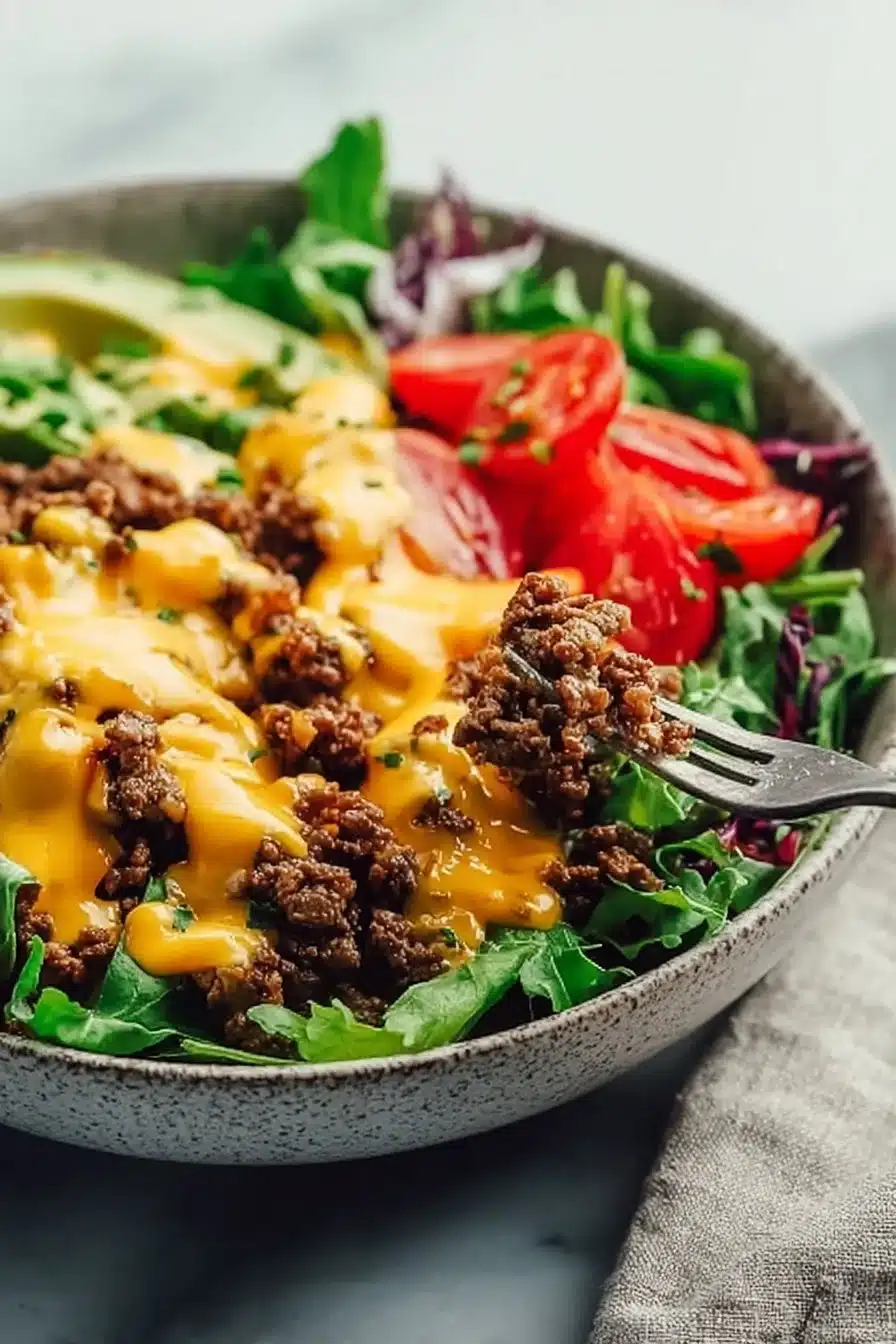 Deliciously Simple Cheeseburger Bowl