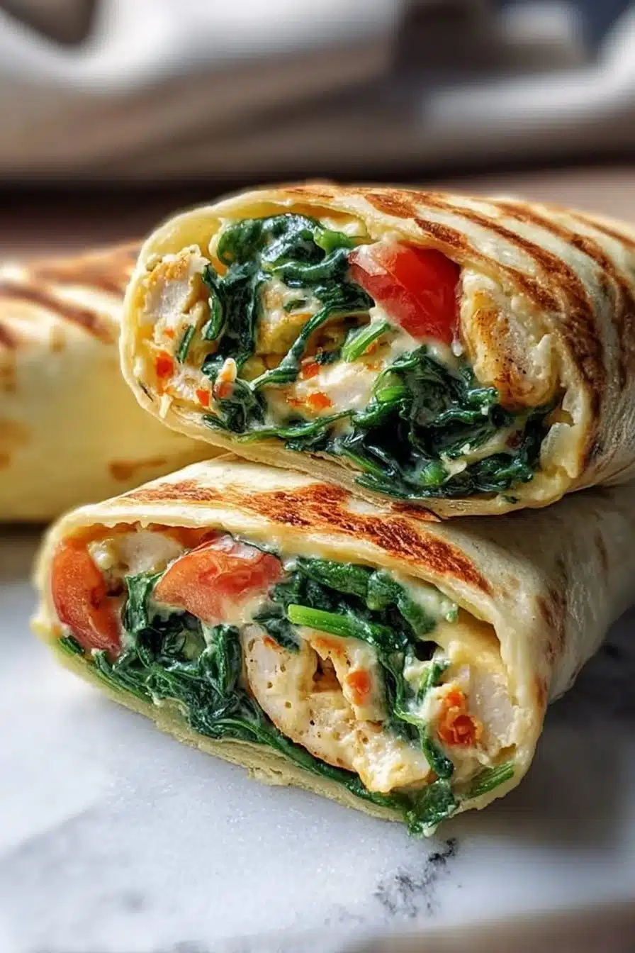 Easy Spinach Cheese Morning Wrap That Will Brighten Your Day