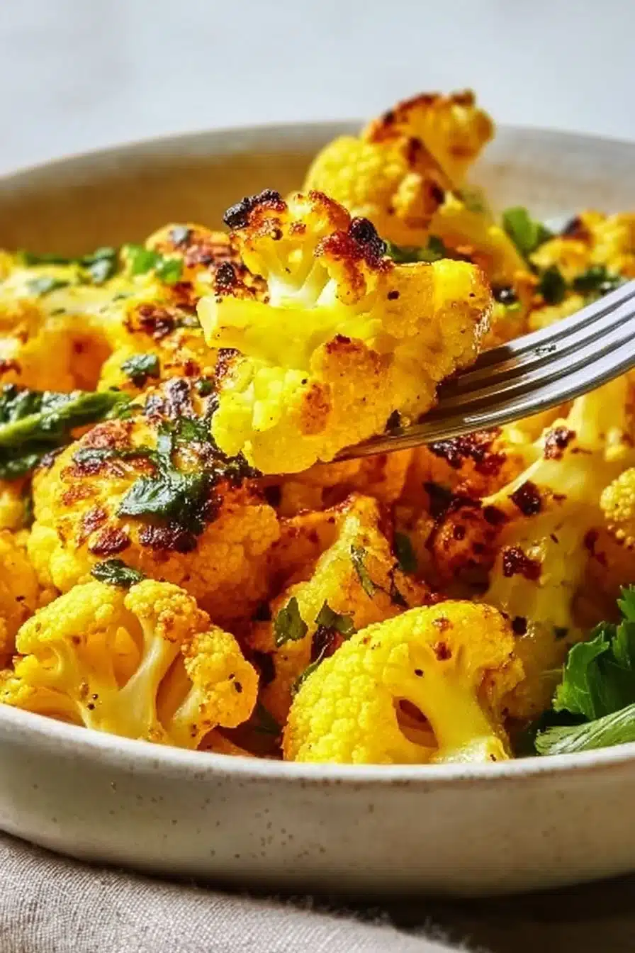 Easy Turmeric Roasted Cauliflower Bowls Bursting with Bold Flavor